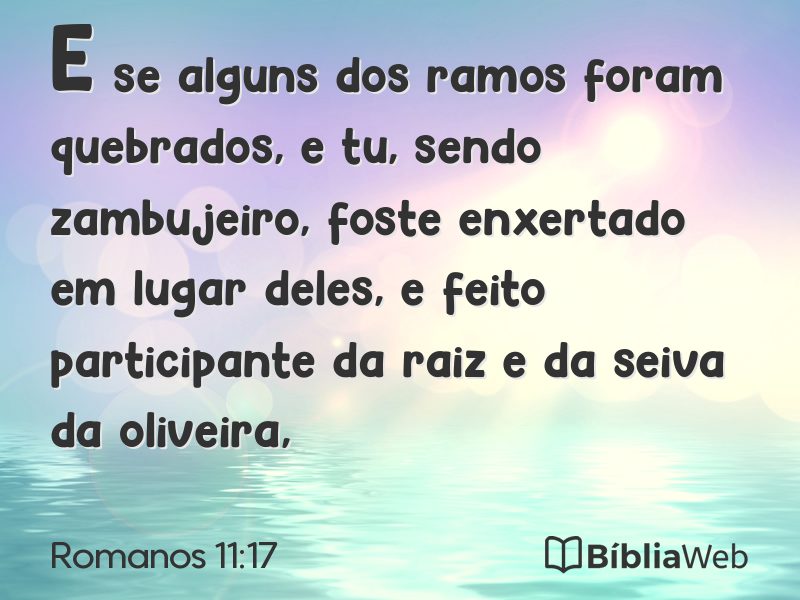Romanos 11:17 em imagem para compartilhar