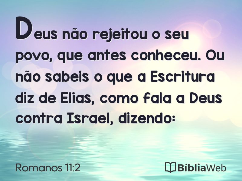 Romanos 11:2 em imagem para compartilhar