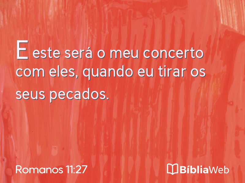 Romanos 11:27 em imagem para compartilhar