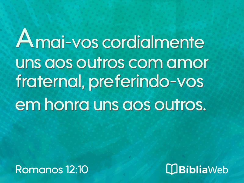 Romanos 12:10 em imagem para compartilhar