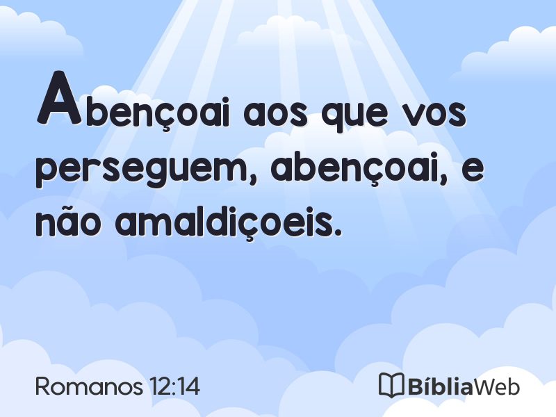 Romanos 12:14 em imagem para compartilhar