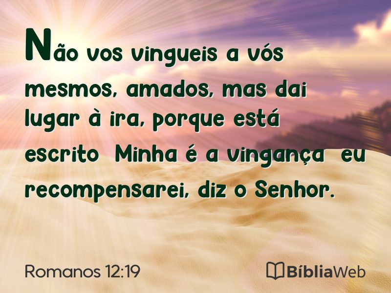 Romanos 12:19 em imagem para compartilhar
