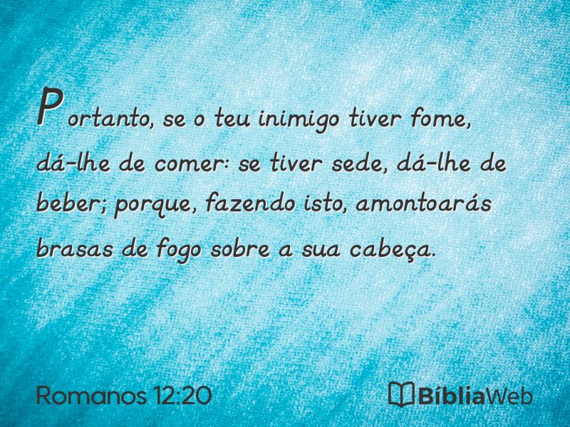 Romanos 12:20 em imagem para compartilhar