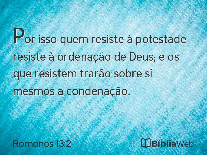Romanos 13:2 em imagem para compartilhar