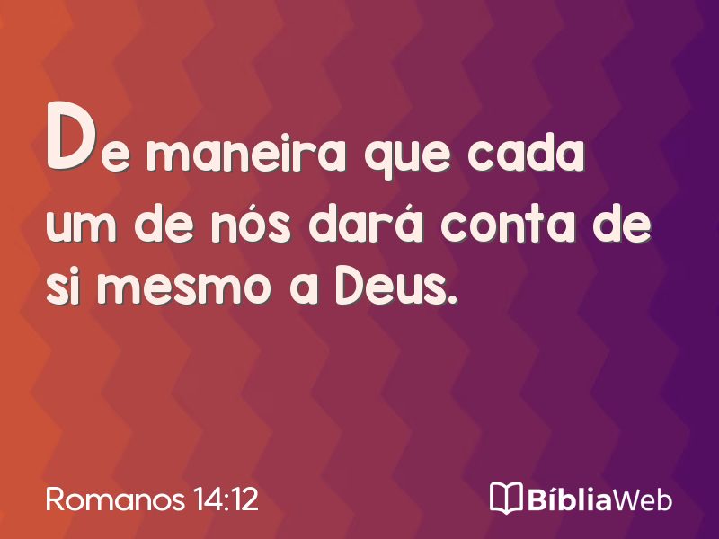 Romanos 14:12 em imagem para compartilhar