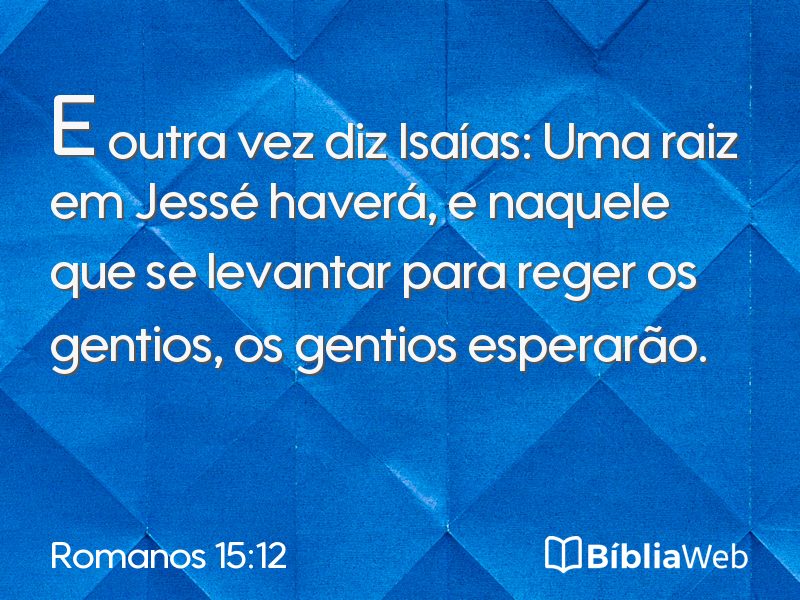 Romanos 15:12 em imagem para compartilhar