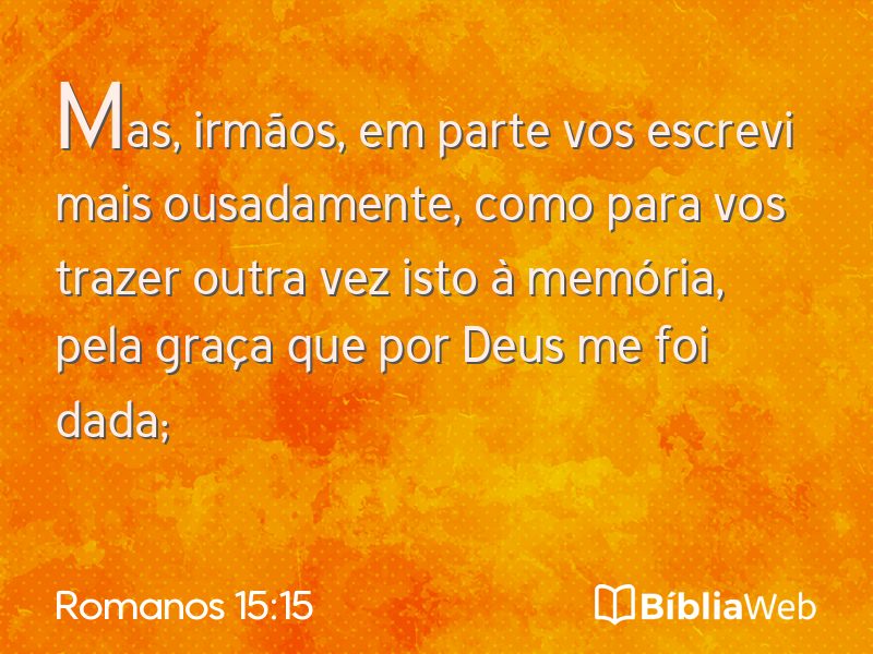 Romanos 15:15 em imagem para compartilhar