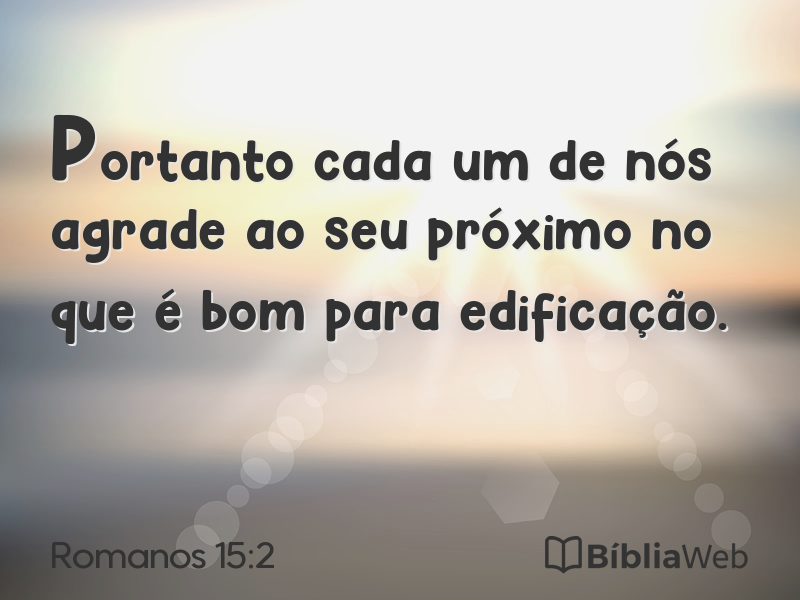 Romanos 15:2 em imagem para compartilhar