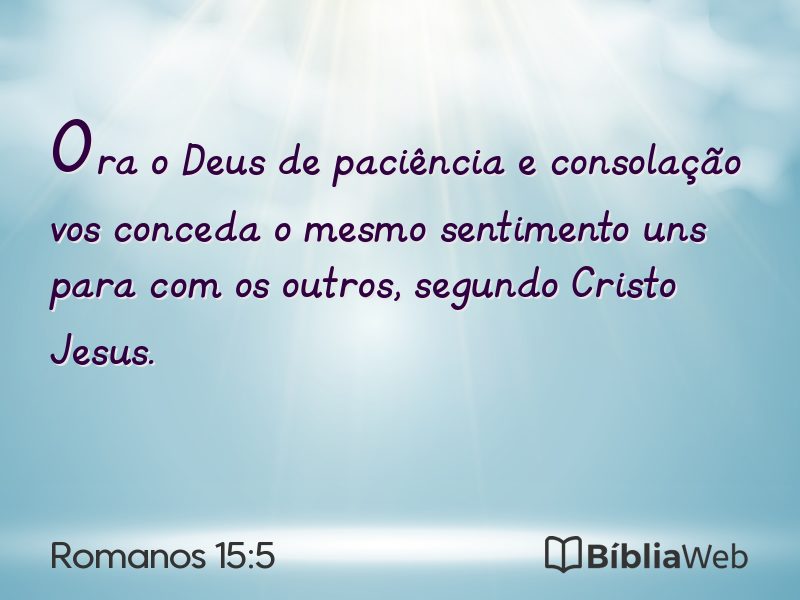 Romanos 15:5 em imagem para compartilhar