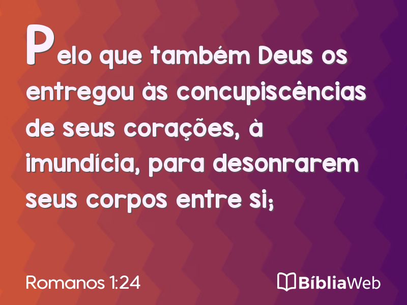 Romanos 1:24 em imagem para compartilhar