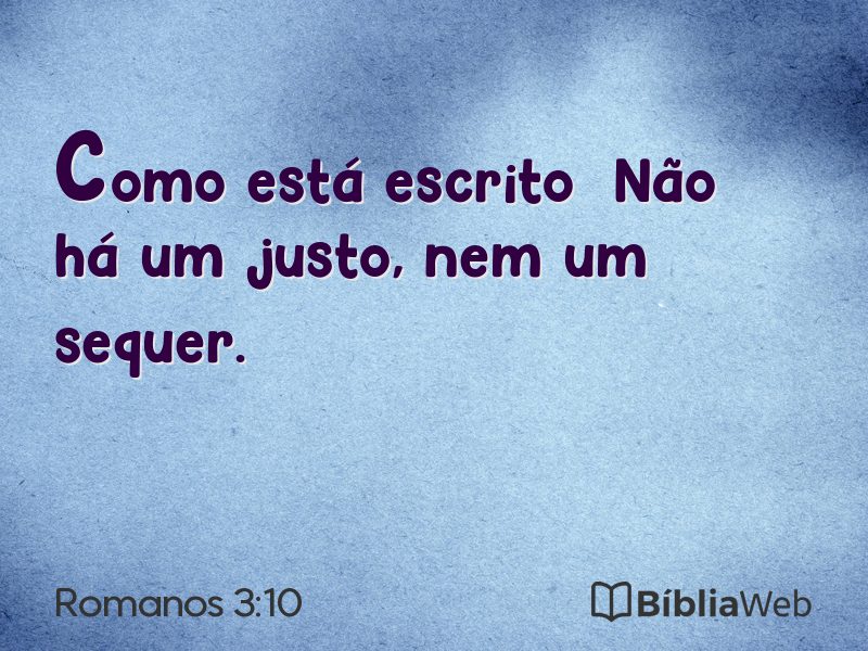 Romanos 3:10 em imagem para compartilhar