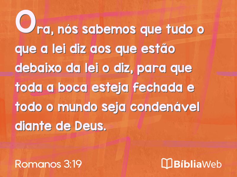 Romanos 3:19 em imagem para compartilhar
