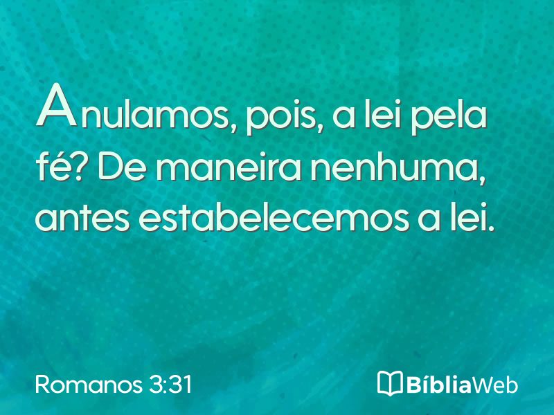 Romanos 3:31 em imagem para compartilhar