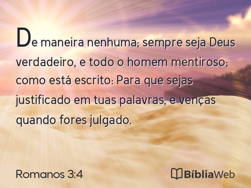 Romanos 3:4 em imagem para compartilhar