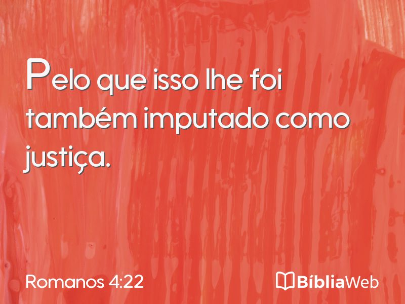 Romanos 4:22 em imagem para compartilhar
