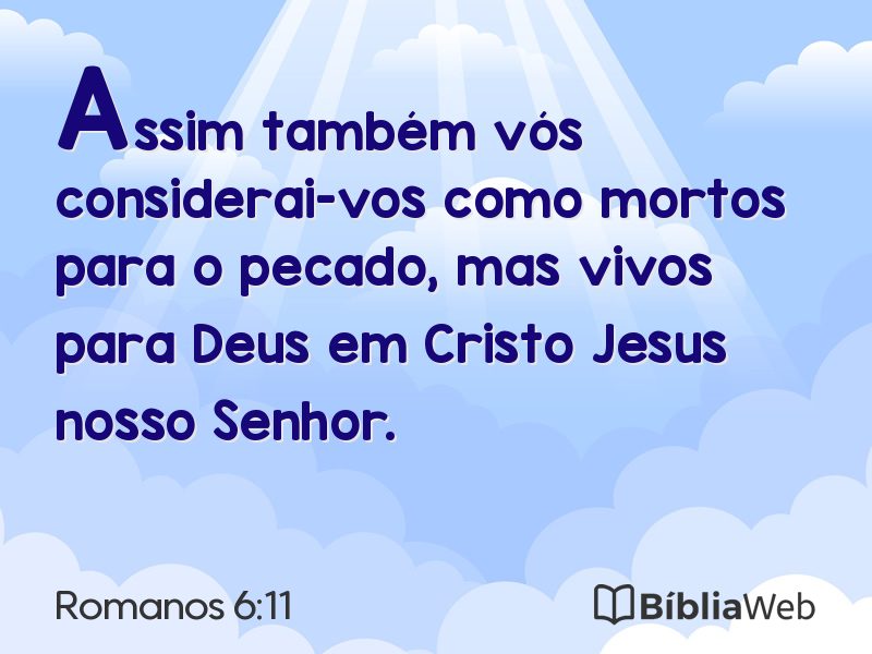 Romanos 6:11 em imagem para compartilhar