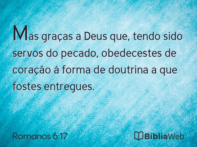 Romanos 6:17 em imagem para compartilhar
