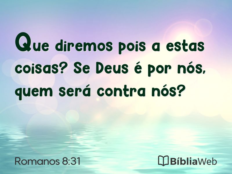 Romanos 8:31 em imagem para compartilhar
