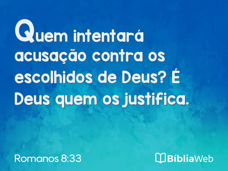 Romanos 8:33 em imagem para compartilhar
