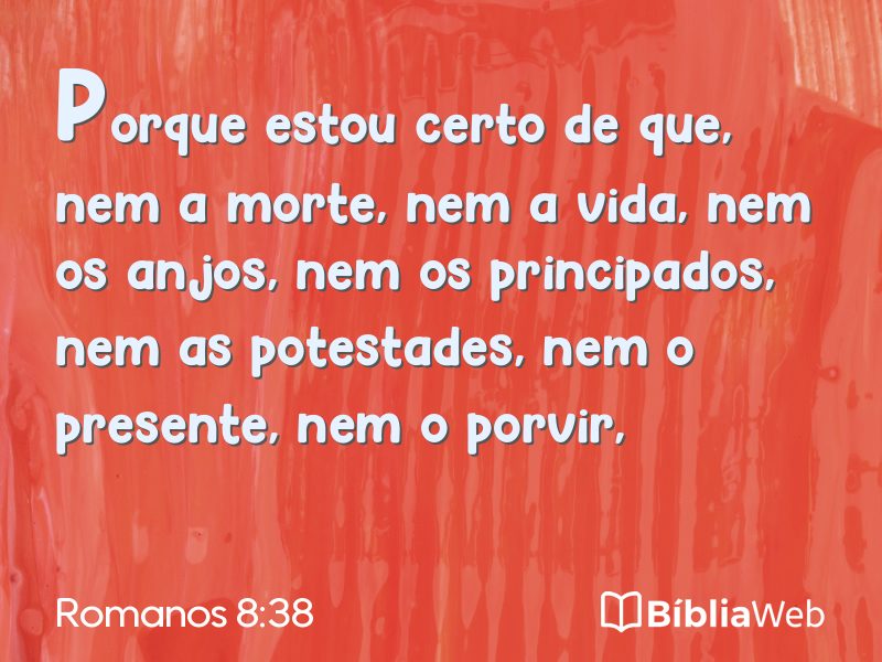 Romanos 8:38 em imagem para compartilhar