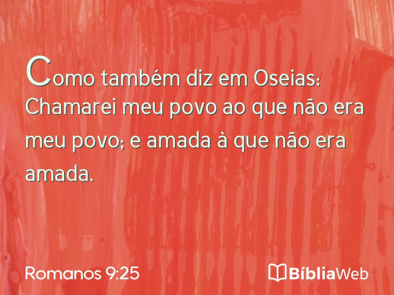 Romanos 9:25 em imagem para compartilhar