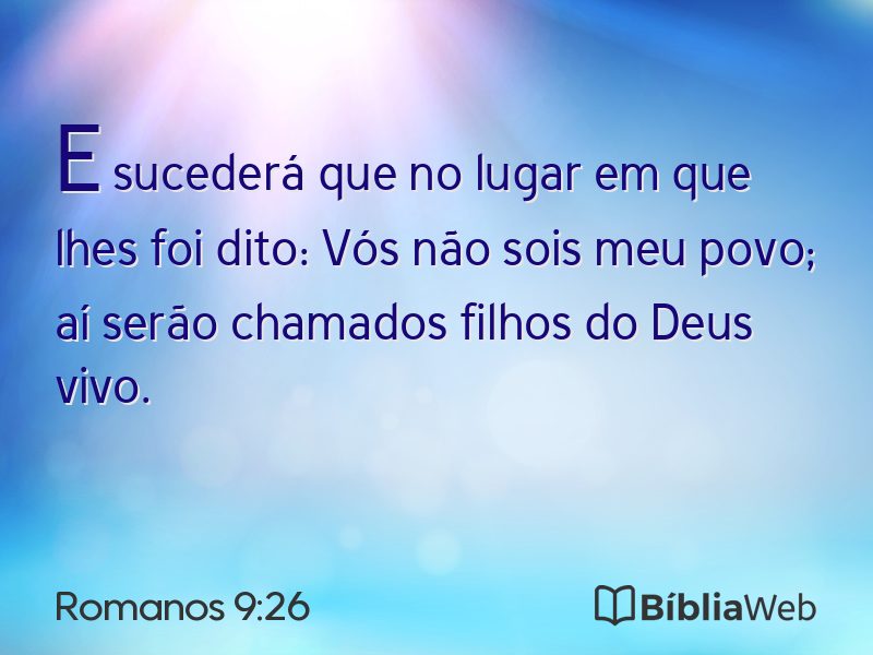 Romanos 9:26 em imagem para compartilhar