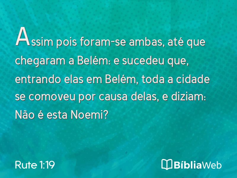Rute 1:19 em imagem para compartilhar