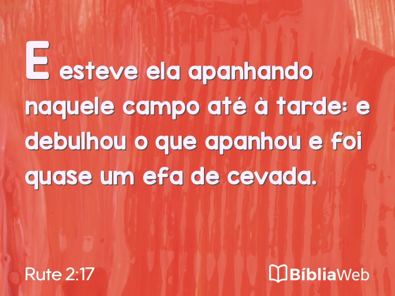 Rute 2:17 em imagem para compartilhar