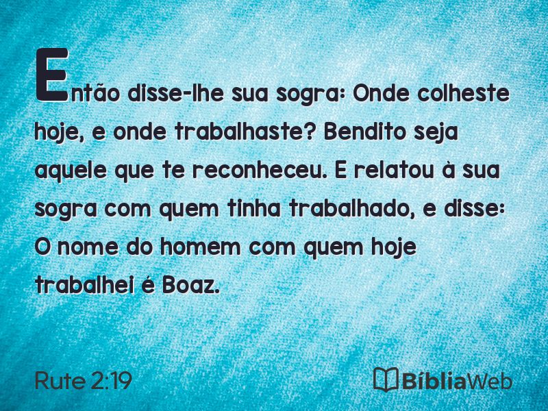 Rute 2:19 em imagem para compartilhar
