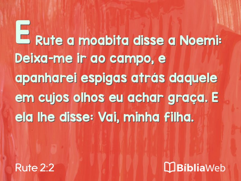 Rute 2:2 em imagem para compartilhar