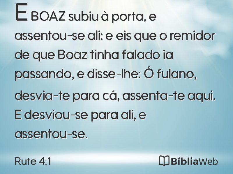 Rute 4:1 em imagem para compartilhar