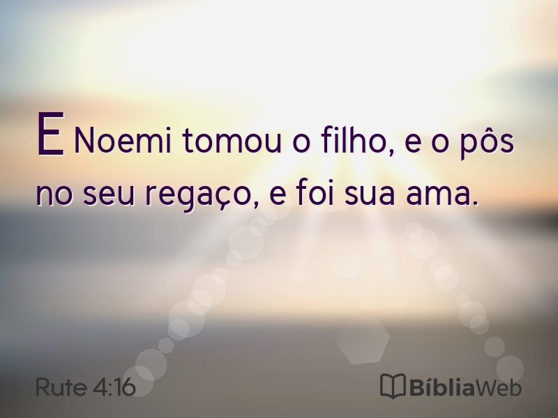 Rute 4:16 em imagem para compartilhar