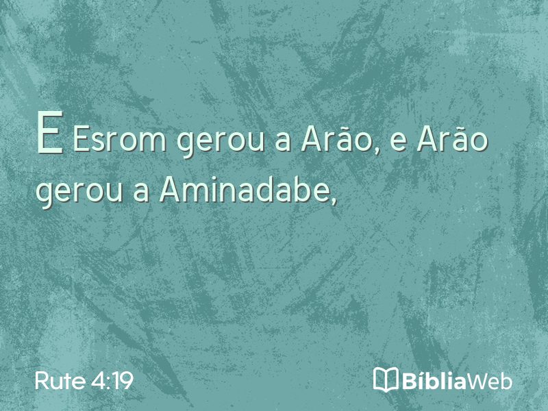 Rute 4:19 em imagem para compartilhar