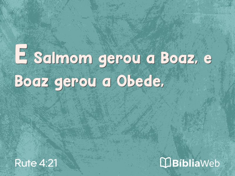 Rute 4:21 em imagem para compartilhar