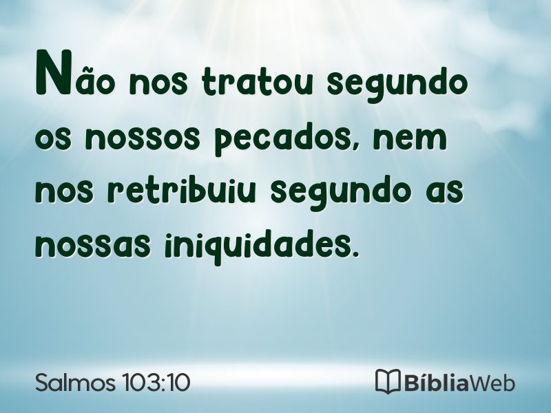Salmos 103:10 em imagem para compartilhar