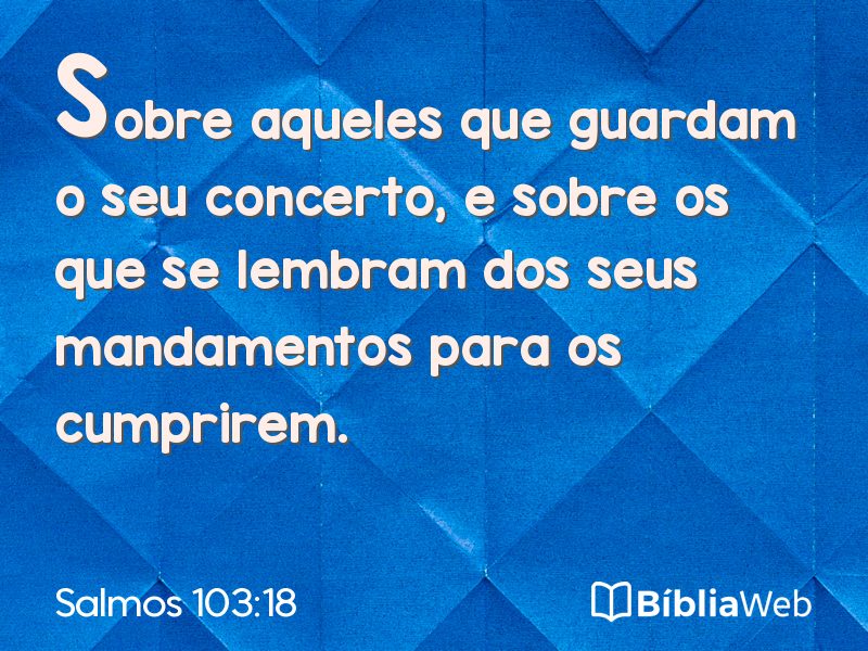 Salmos 103:18 em imagem para compartilhar