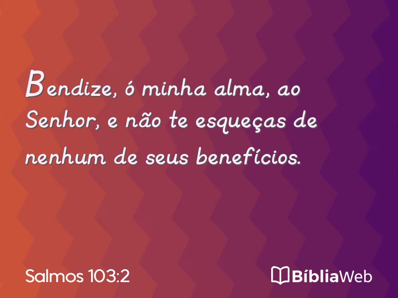 Salmos 103:2 em imagem para compartilhar