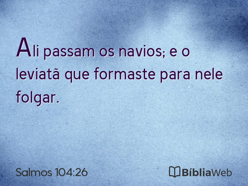 Salmos 104:26 em imagem para compartilhar