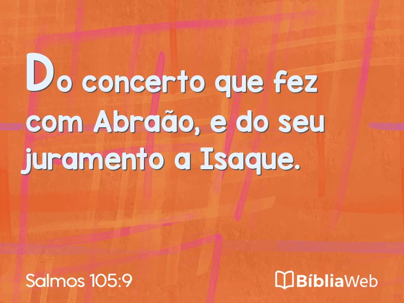 Salmos 105:9 em imagem para compartilhar