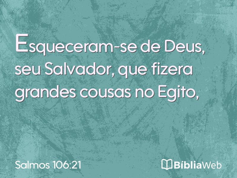 Salmos 106:21 em imagem para compartilhar