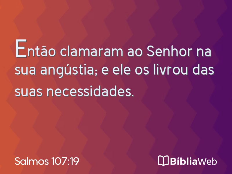 Salmos 107:19 em imagem para compartilhar