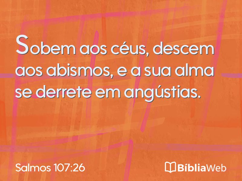 Salmos 107:26 em imagem para compartilhar