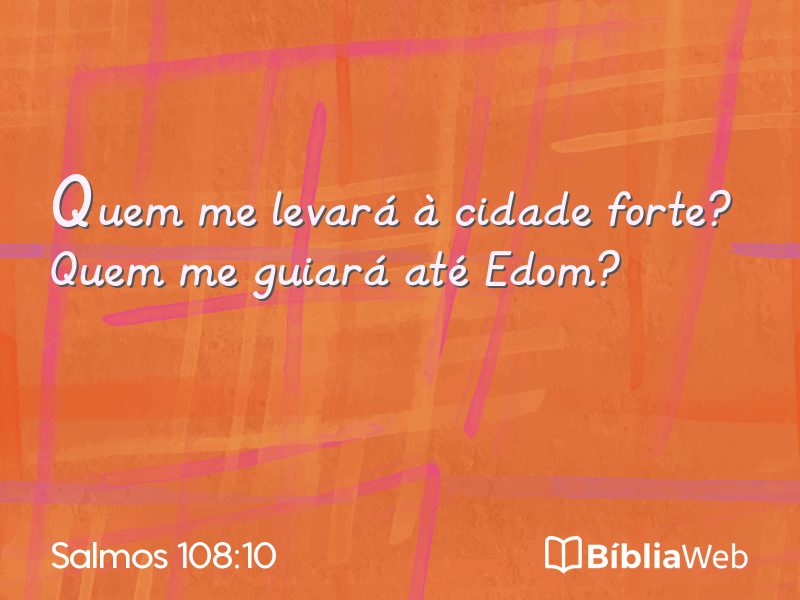 Salmos 108:10 em imagem para compartilhar