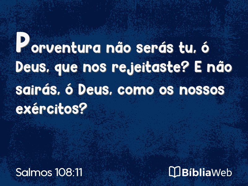Salmos 108:11 em imagem para compartilhar