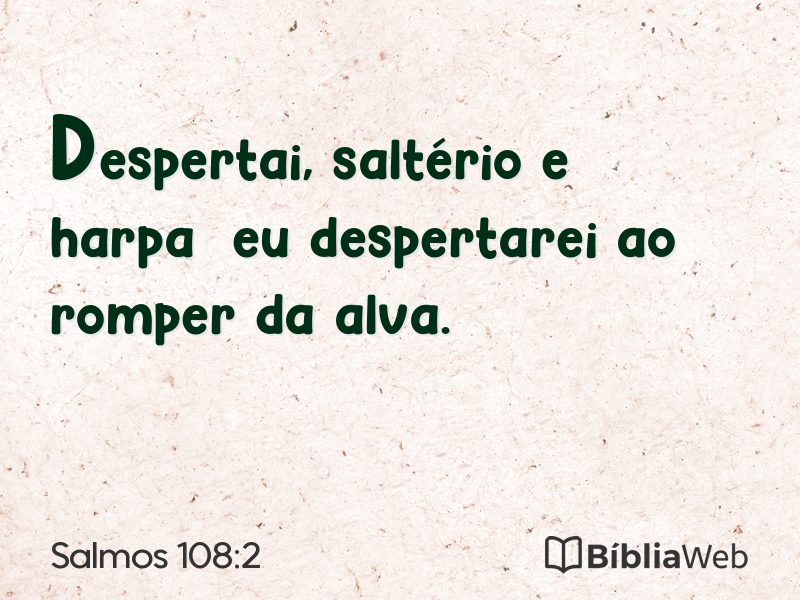 Salmos 108:2 em imagem para compartilhar