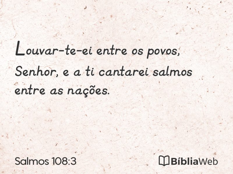 Salmos 108:3 em imagem para compartilhar