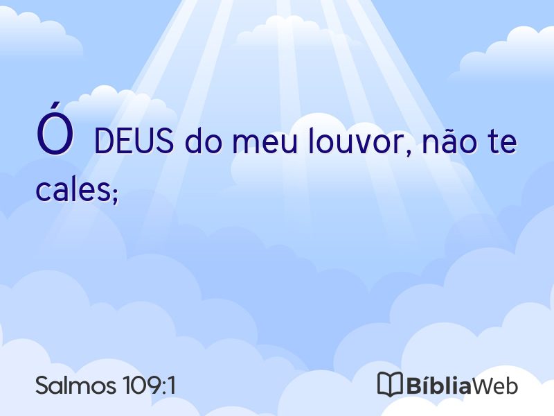 Salmos 109:1 em imagem para compartilhar