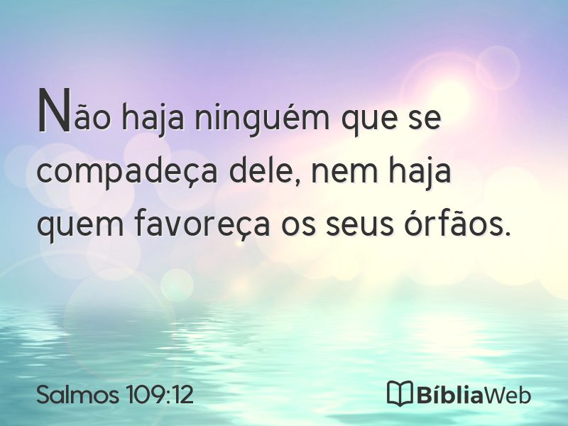 Salmos 109:12 em imagem para compartilhar