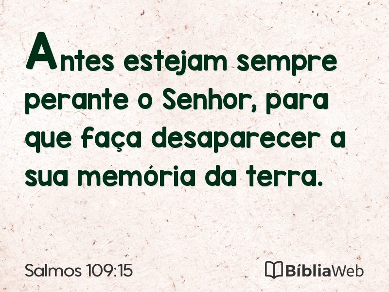 Salmos 109:15 em imagem para compartilhar