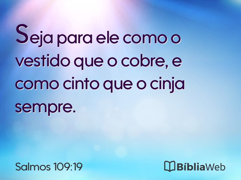 Salmos 109:19 em imagem para compartilhar